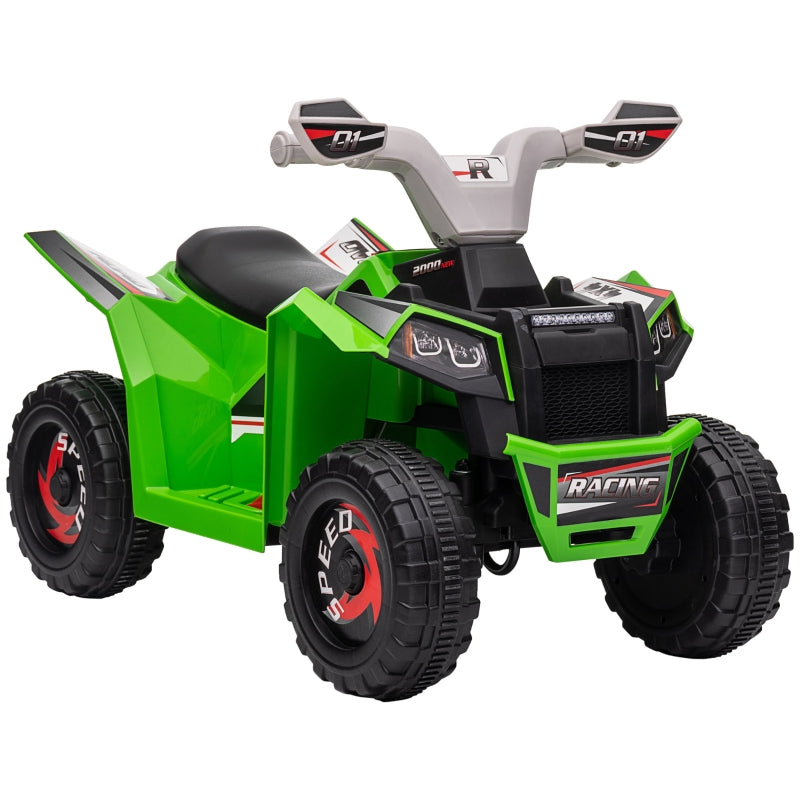 Electric Children's Quad Bike with Forward & Reverse Gears for 18-36 Months, Green