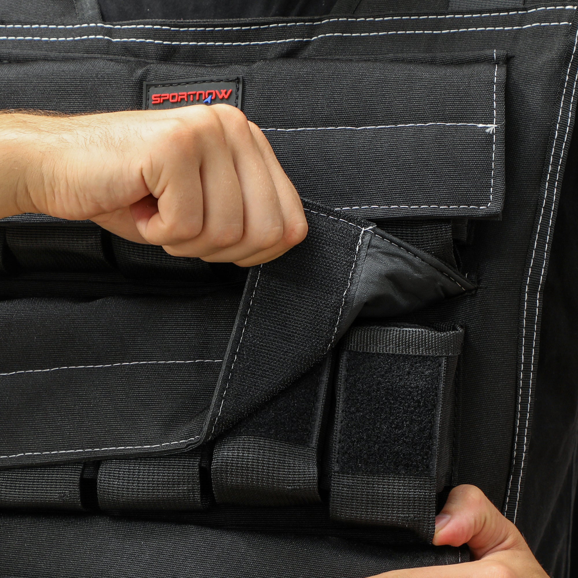 Adjustable Weight Vest 20 kg, Reflective Stripes, Oxford Fabric