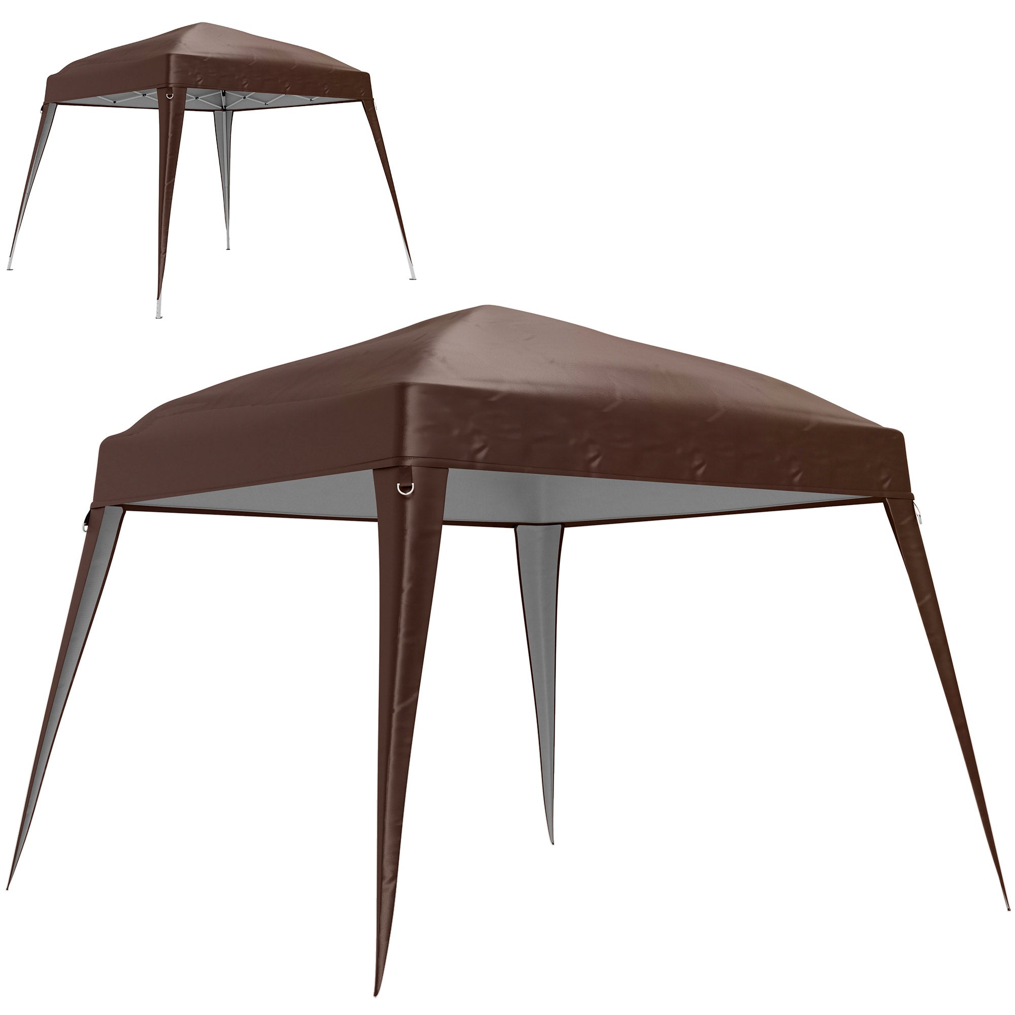 Gazebo Replacement Roof 3x3m, Water-Repellent, Stable, Coffee