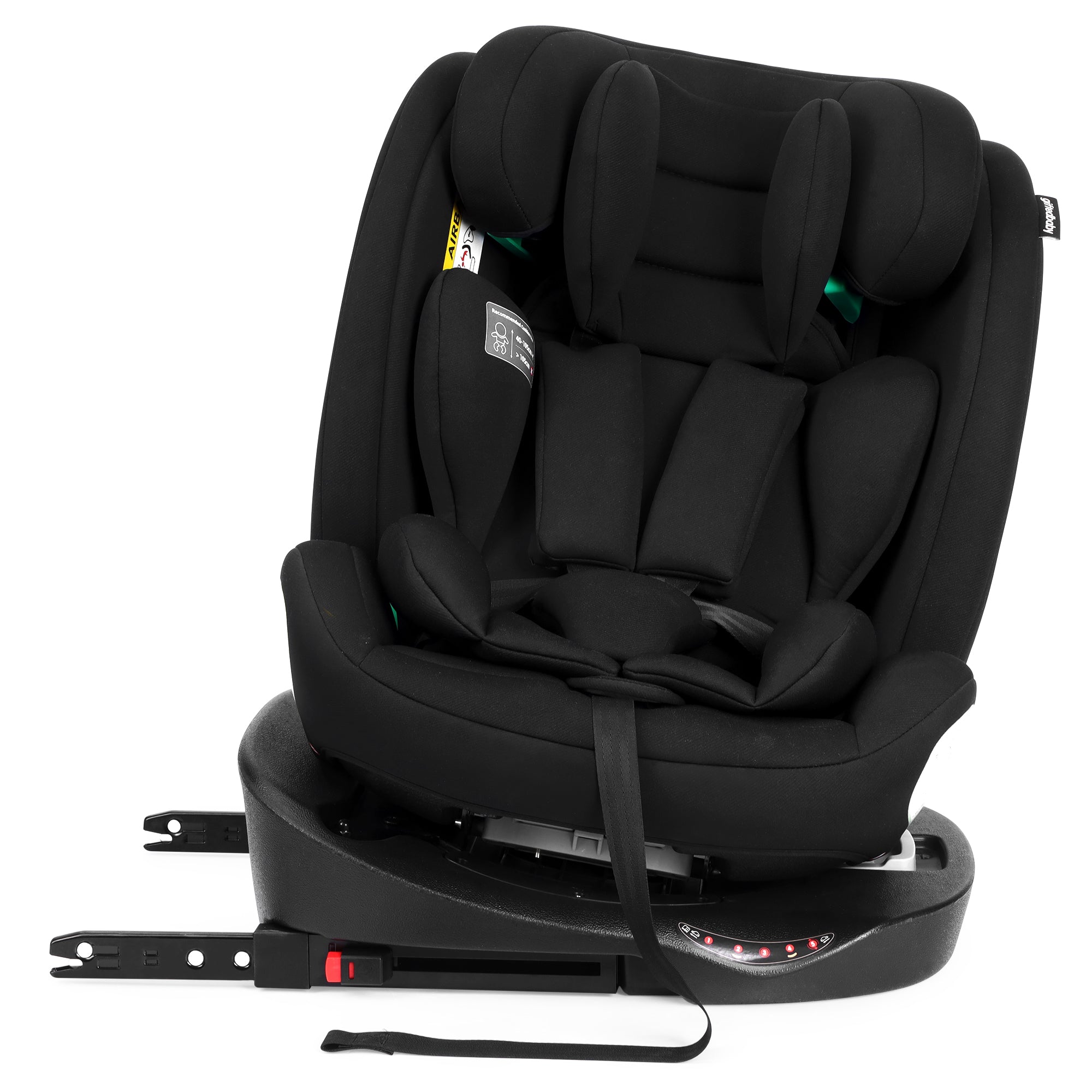 Child Car Seat 360° Rotating i-Size ISOFIX 40-150cm - Black