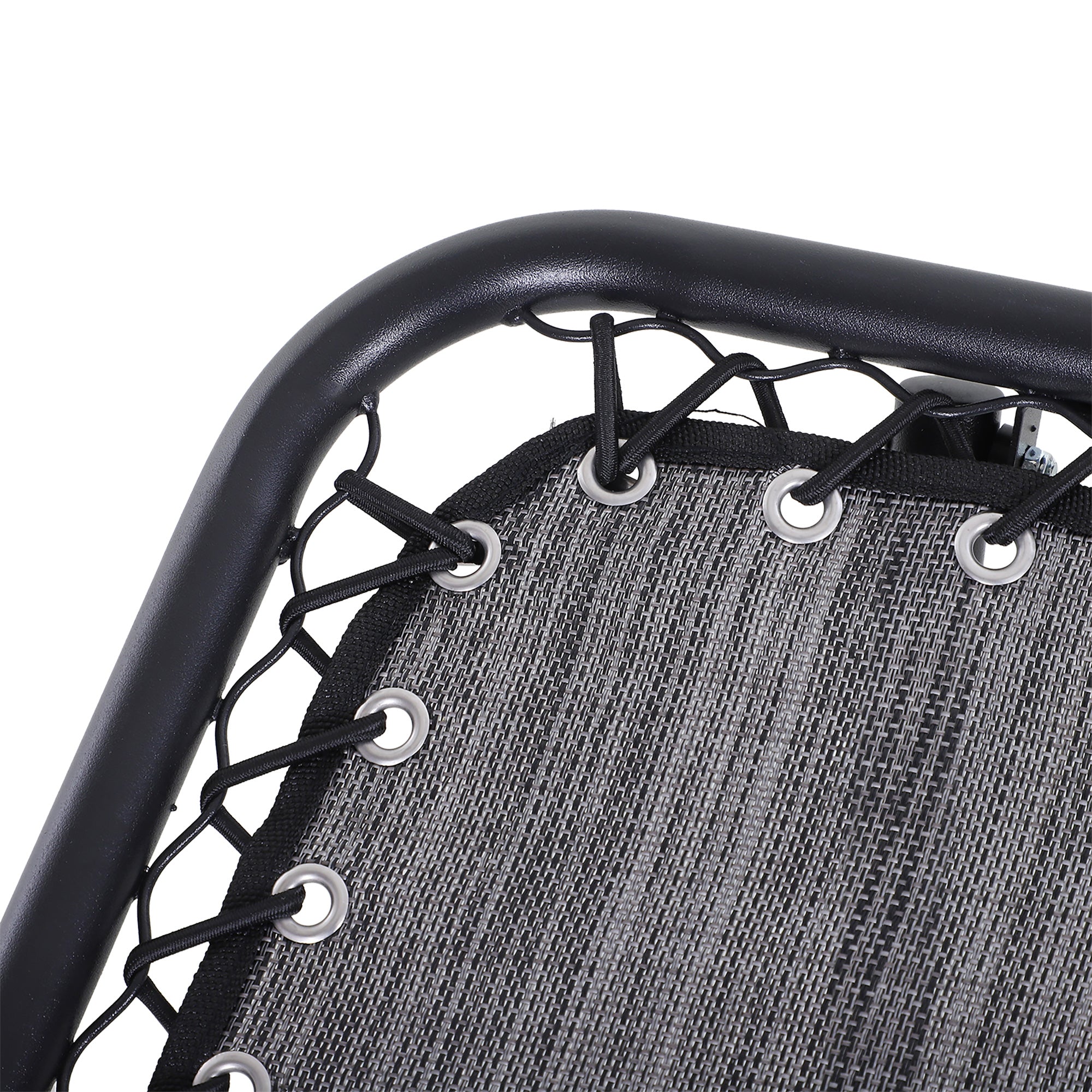 Folding Zero Gravity Chairs and Table Set with Cup Holders, Reclining Garden Yard Pool, Light Grey