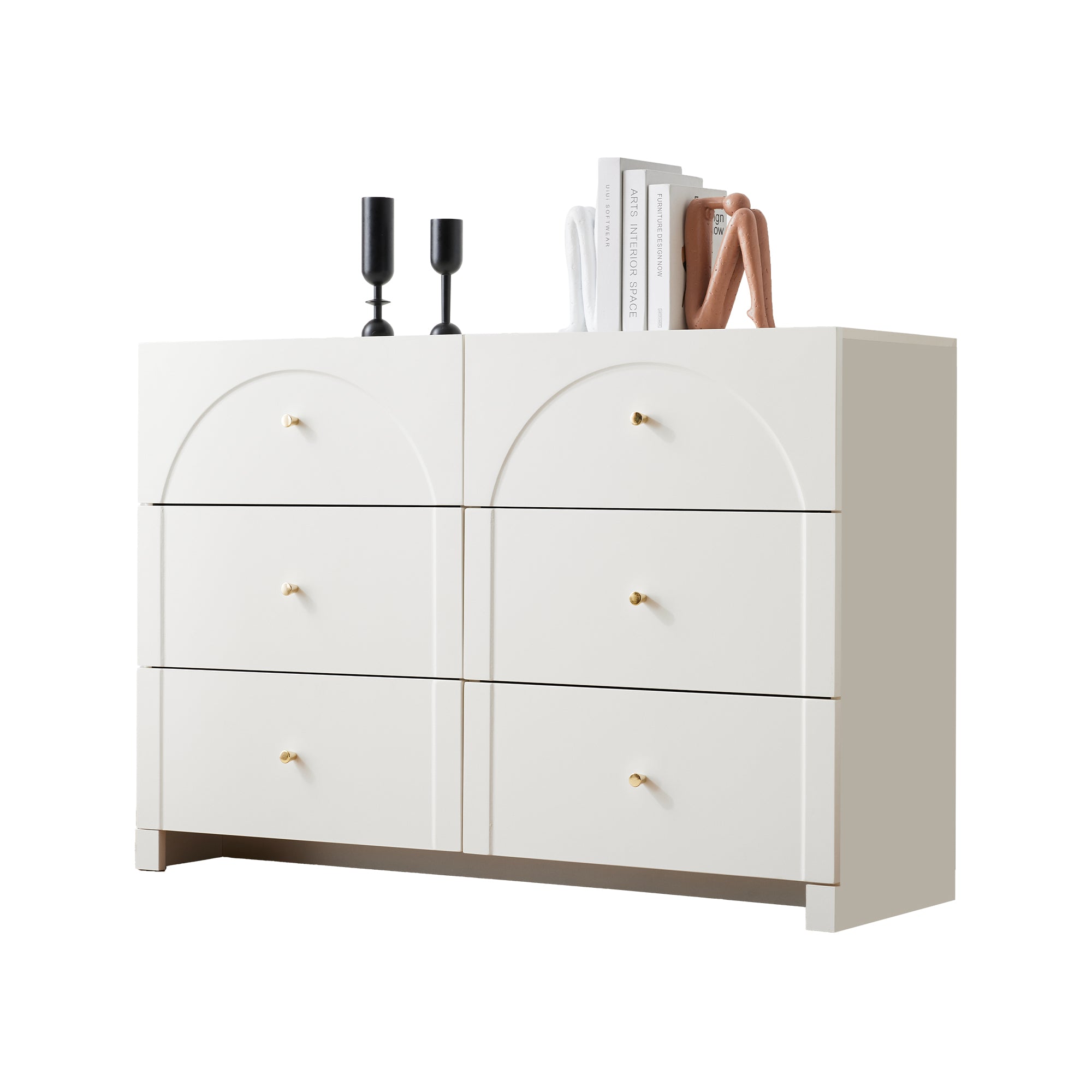 Chest of Drawers with 6 Drawers, White
