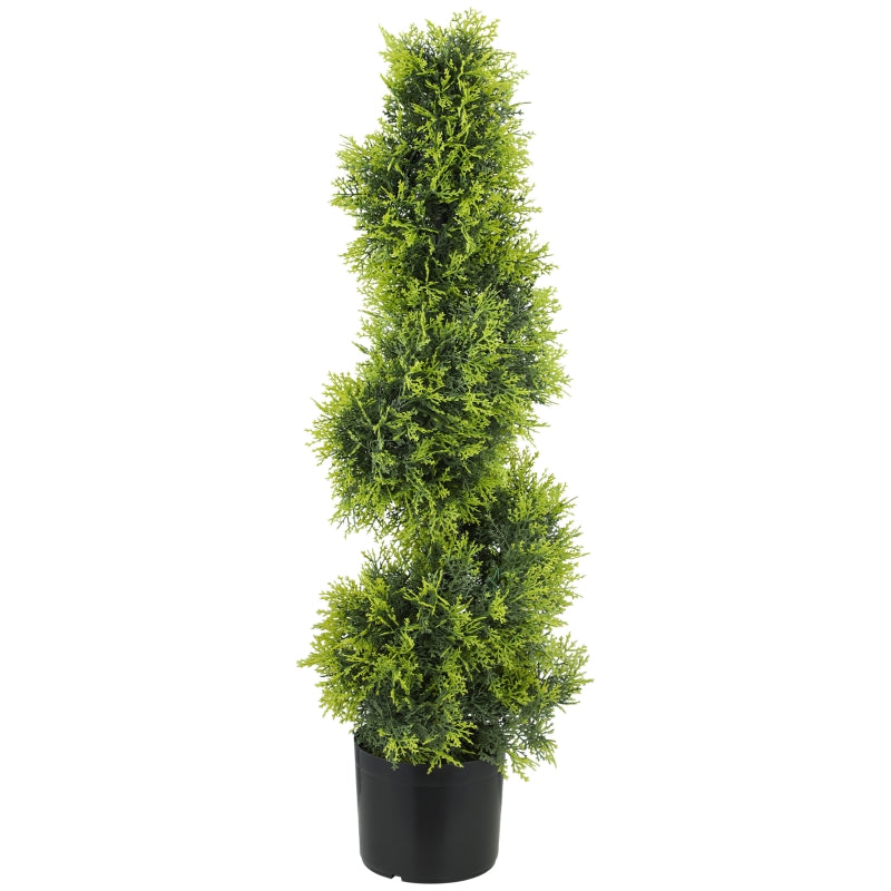 Artificial Cypress 90cm Spiral Shape Plant, Plastic