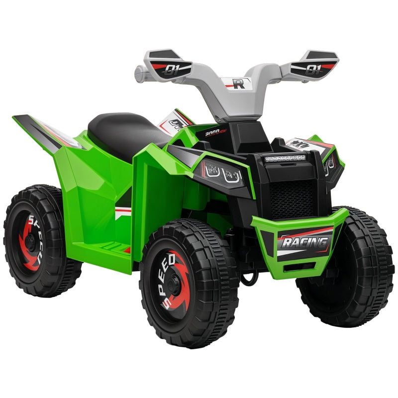 Electric Children's Quad Bike with Forward & Reverse Gears for 18-36 Months, Green