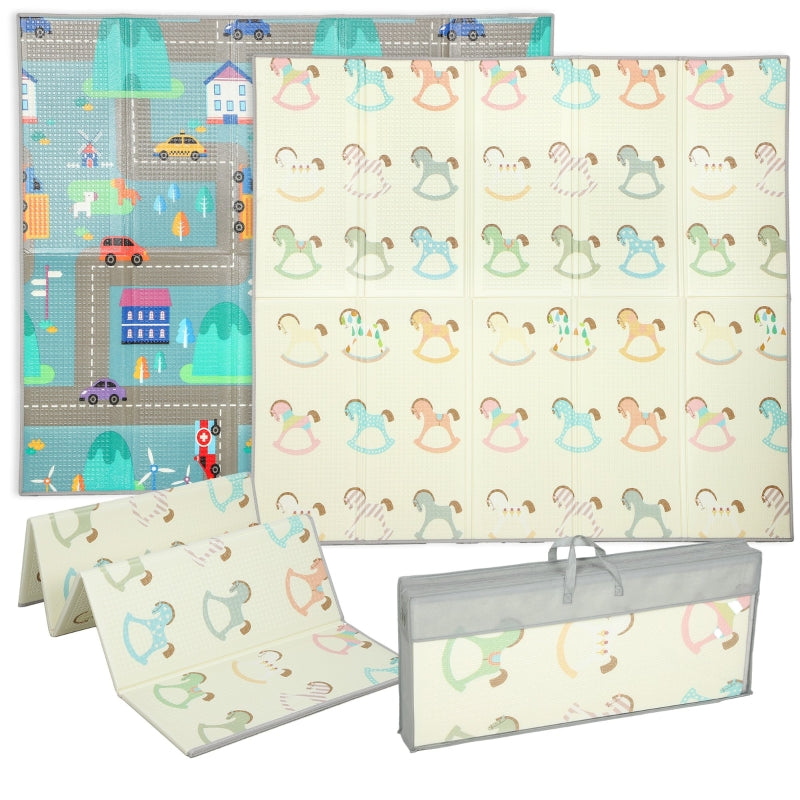 Baby Play Mat Foldable Double-Sided Multicolor