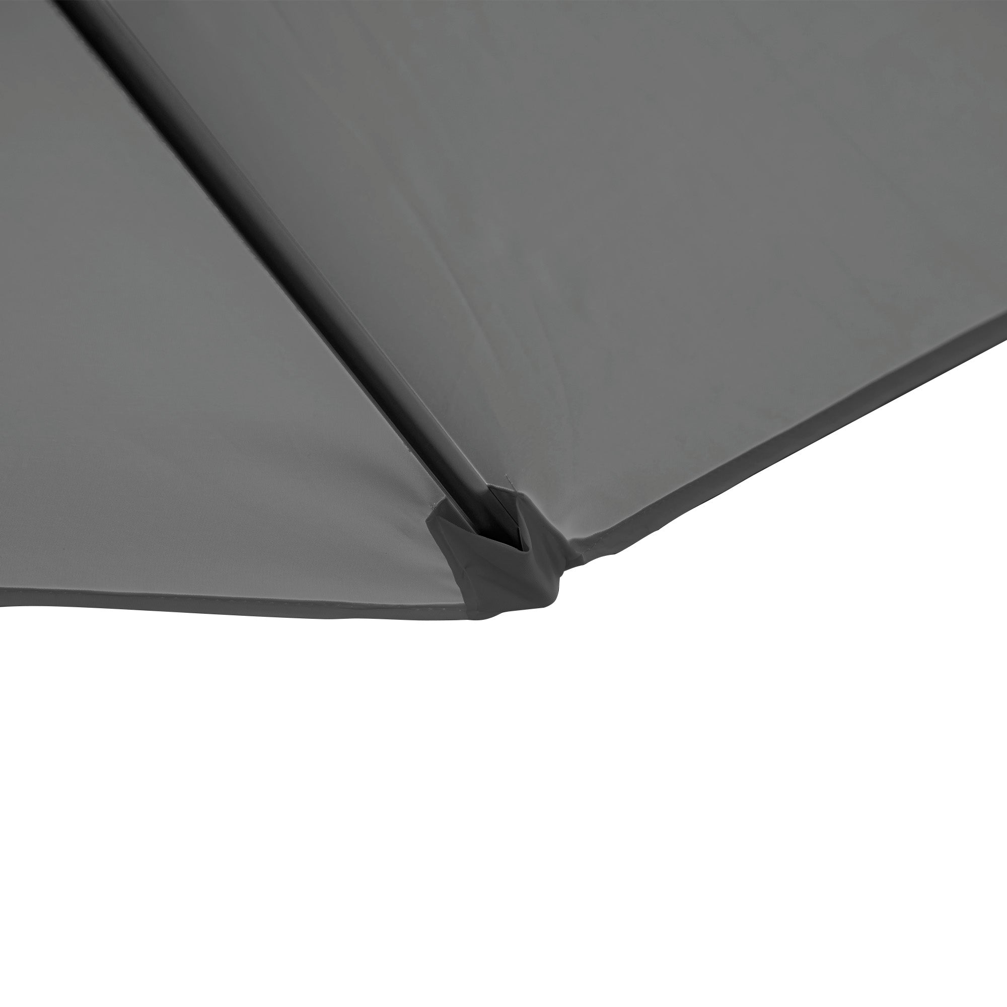 2.5M Garden Cantilever Parasol, Offset 360° Rotation Cross Base, Dark Grey