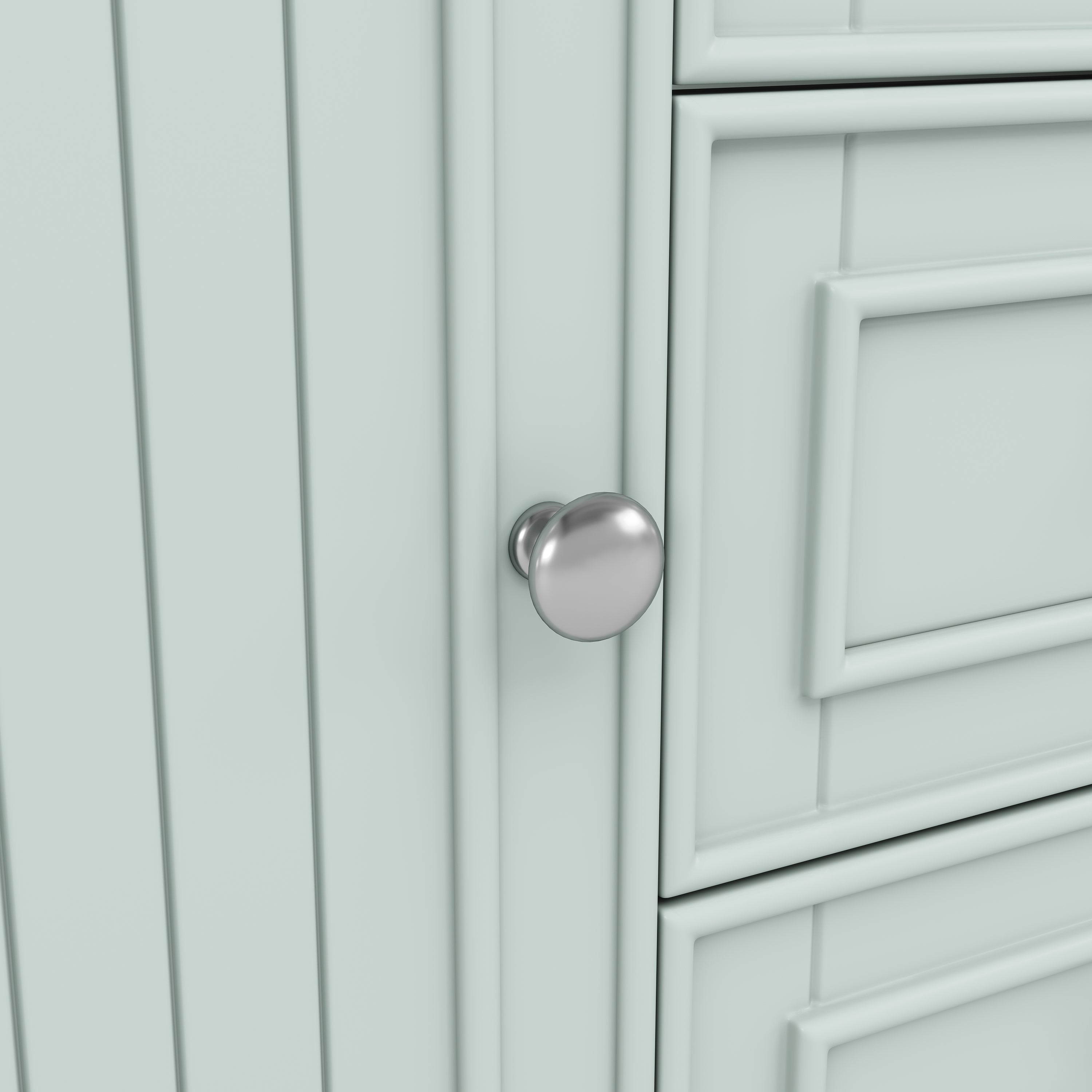 Wall-Mounted Vanity Unit 3 Drawers Modern Style 78.5x46.8cm - Green