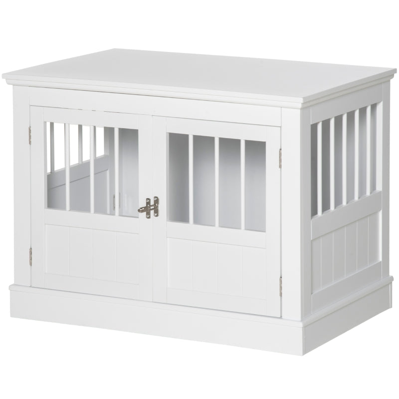 Dog Cage, Furniture with 3 Doors, 78 x 53 x 59.3 cm, White