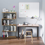 Computer Desk, Workstation for Home Office Study 120 x 60 x 76cm Metal Frame, Black