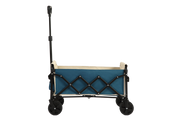 folding beach wagon outdoor utility cart blue
