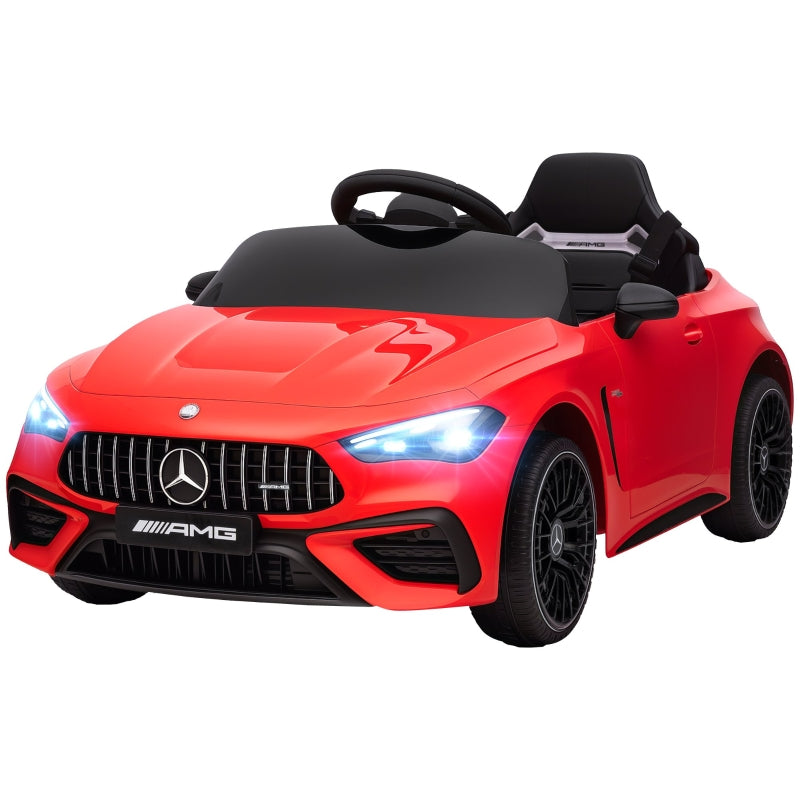 Mercedes Design Kids Electric Car with 12V Motor and Remote Control, Red