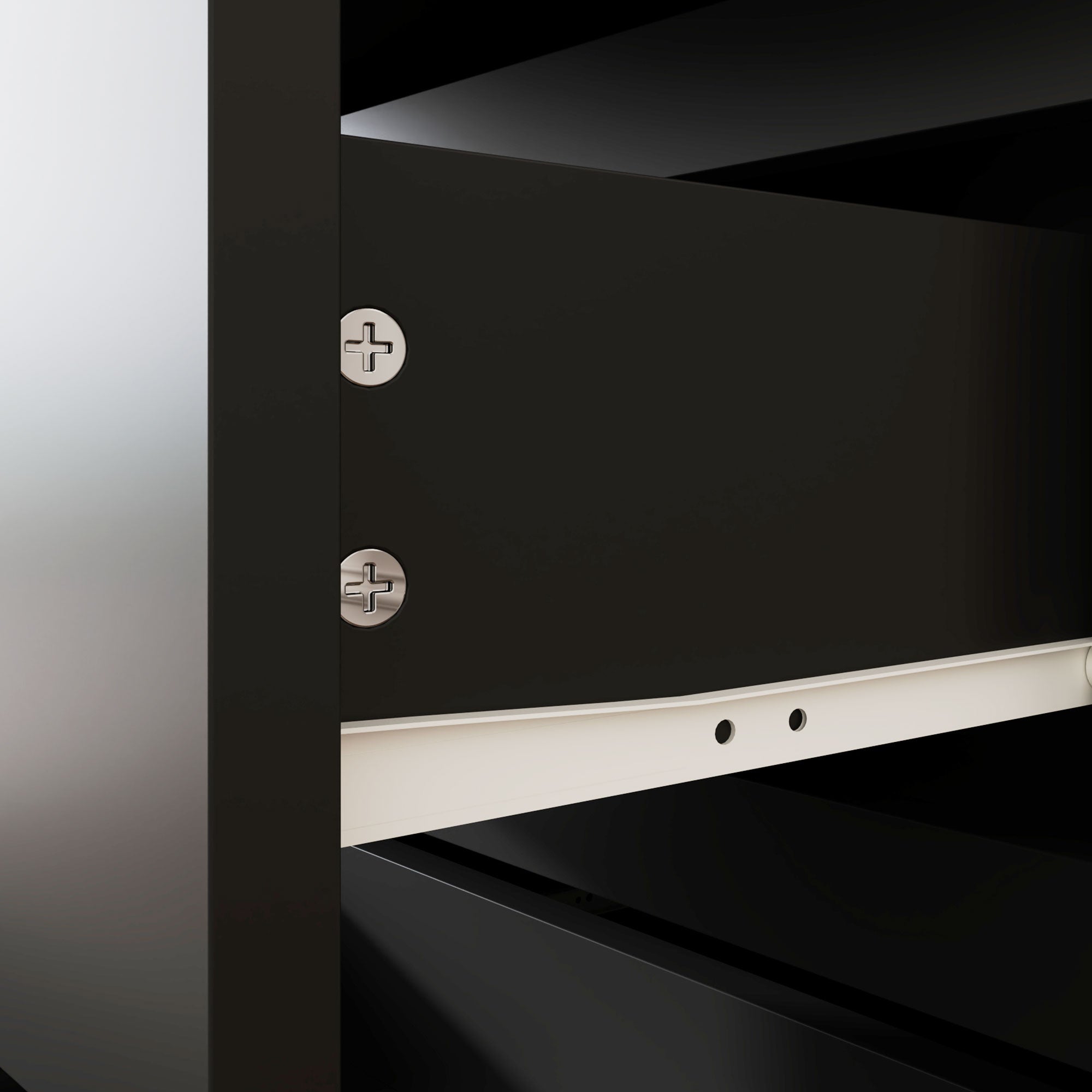 Chest of Drawers, Modern 4-Drawer Storage Dresser, Particle Board