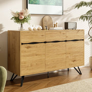 3-Door Sideboard - Modern Design, Storage, Stable, Easy to Clean, Wood Look
