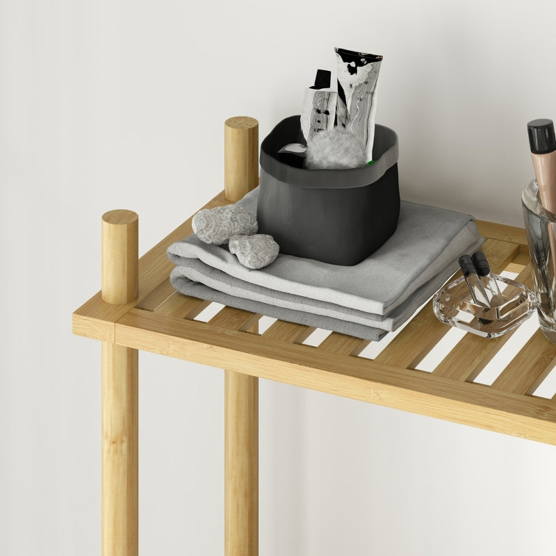 Toilet Shelf, 3 Tiers Space Saving, Natural Wood