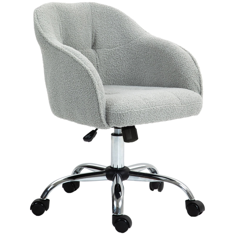 Home Office Chair, Ergonomic Swivel Rocking, Gray