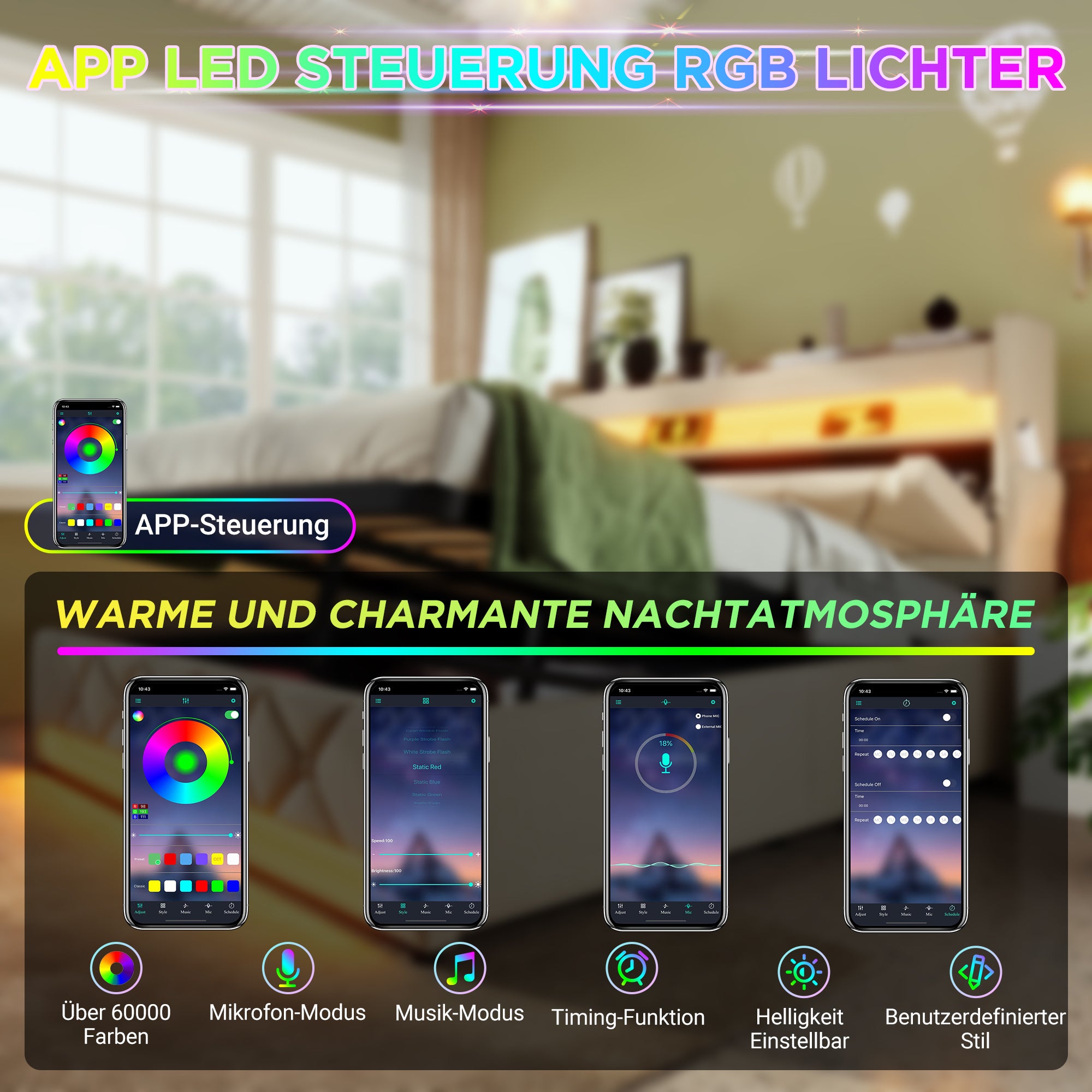 Upholstered Single Bed 90x200cm, Hydraulic Storage LED/USB Headboard, Beige Linen