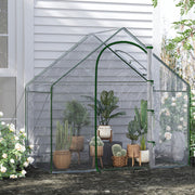 Walk In PVC Greenhouse, Zipped Door & Window, 180 x 100 x 168CM, White