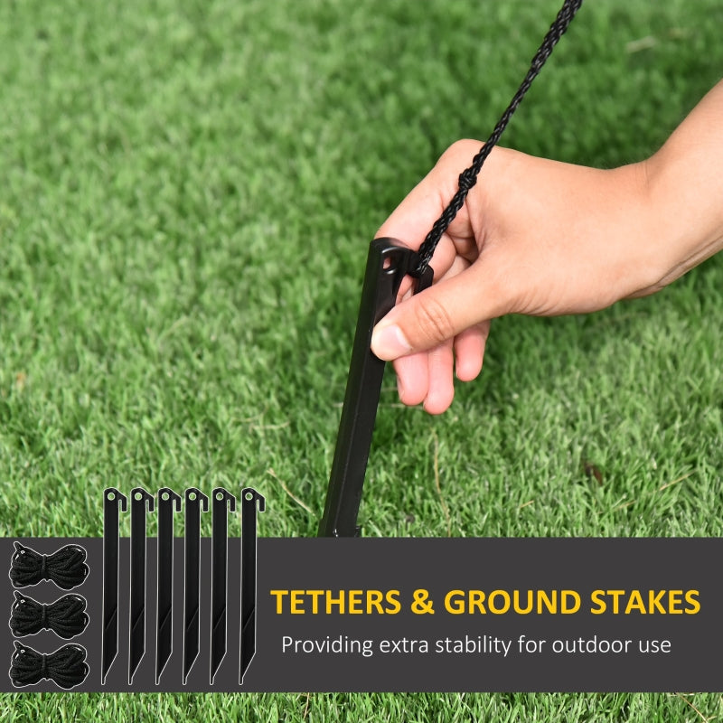 6ft Gingerbread Man Inflatable with Santa Hat and LED Lights, Outdoor Polyester