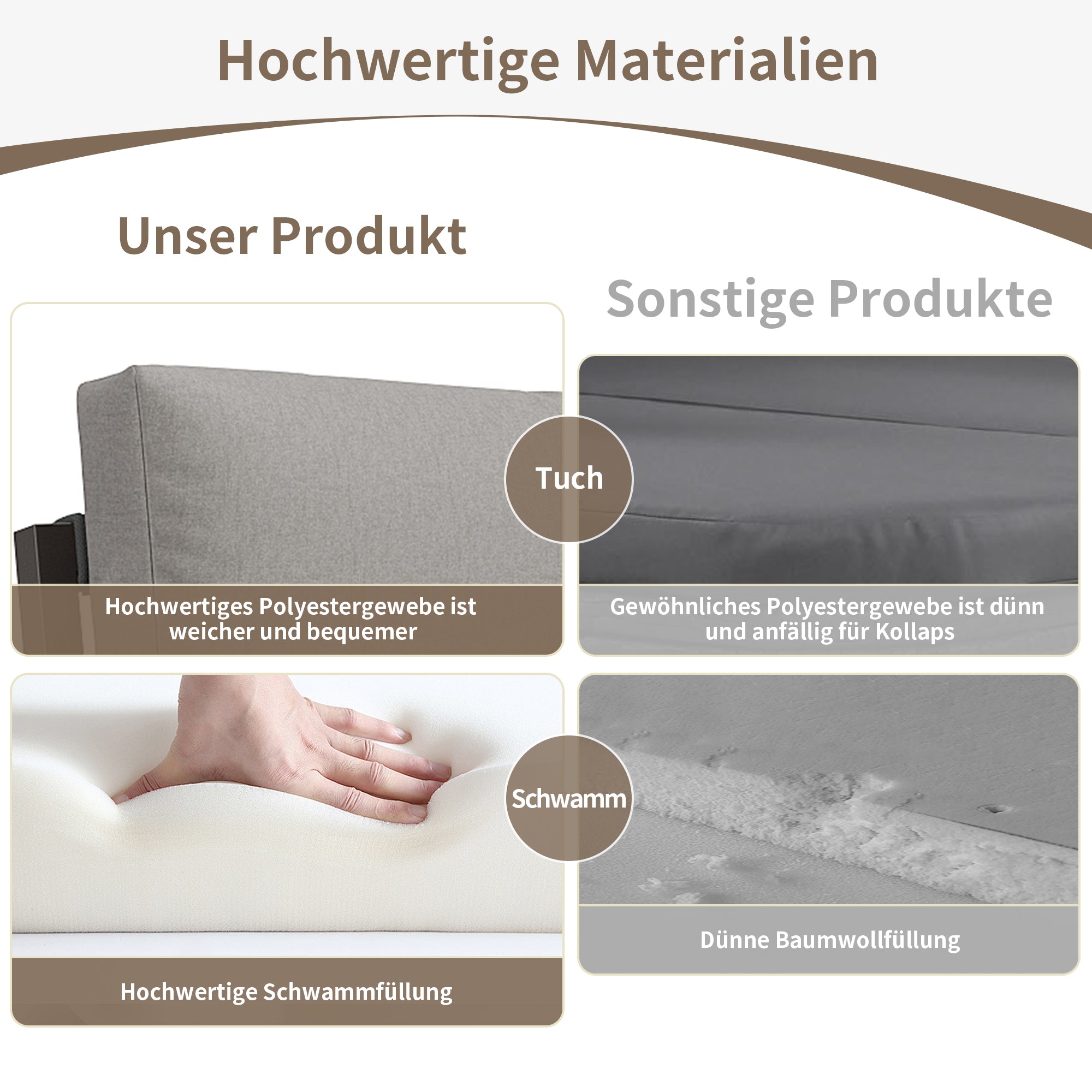 Garden Lounge Set 4-Piece Rope Glass Top - Grey