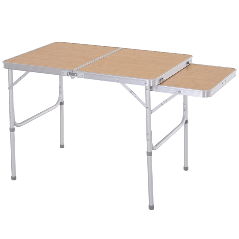 Folding Picnic Table Portable Camping Table MDF-Top Aluminium