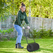 Lawn Roller, 38L Heavy Duty Water/Sand Filled Drum Φ50cm Steel Black