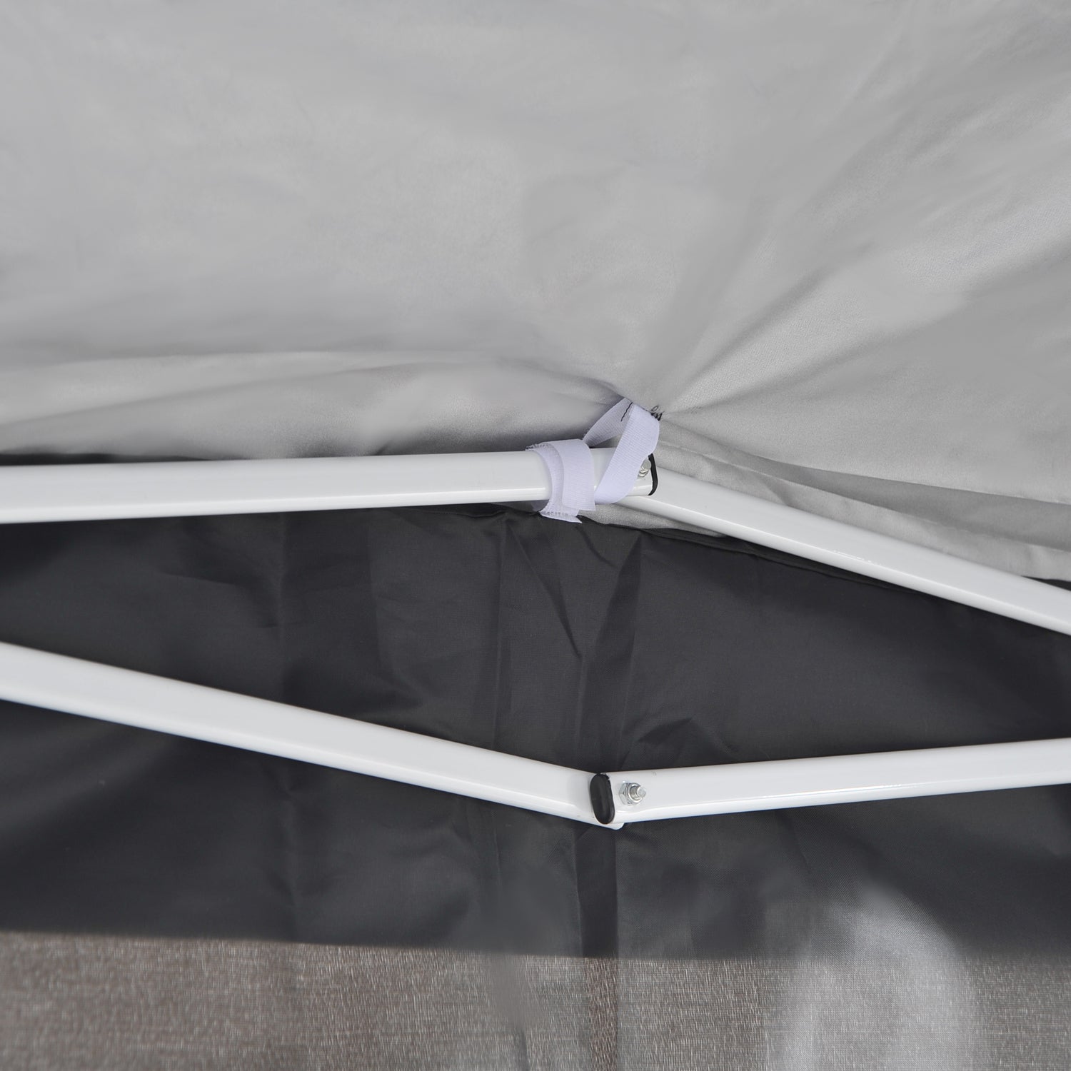 Folding Pavilion 2x2m 4 Side Panels Windows UV Protection Steel Oxford Black