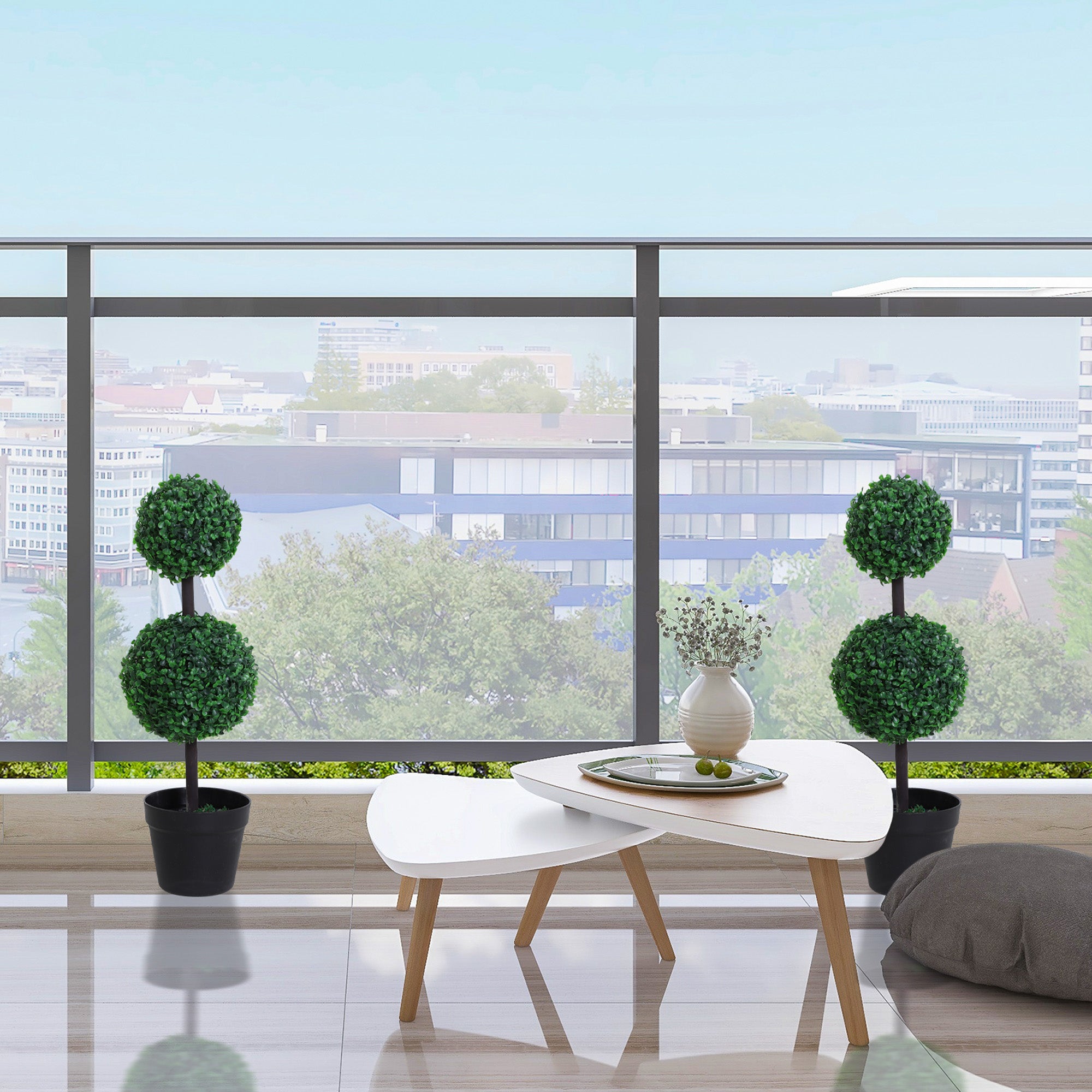 Artificial Plants, Set of 2, 67 cm, Plastic