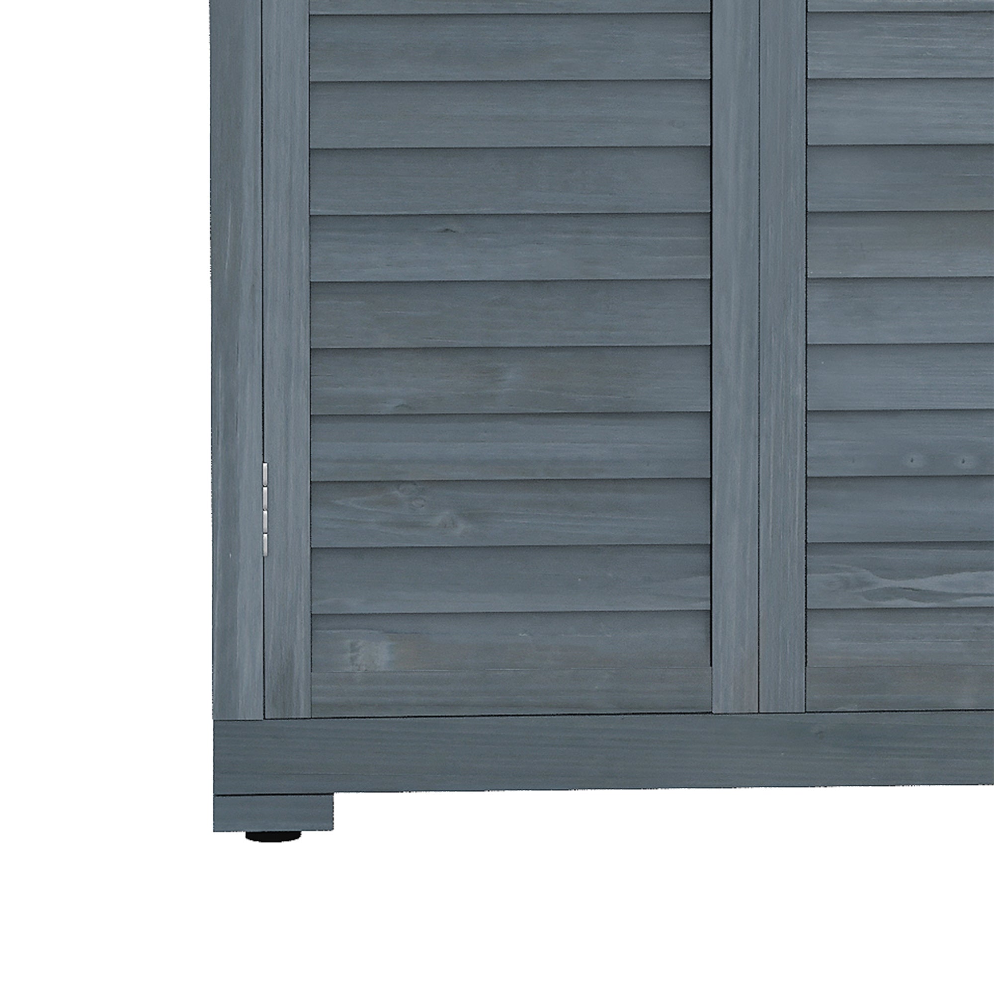 Fir Wood Garden Shed 39.5 x 79cm - Grey