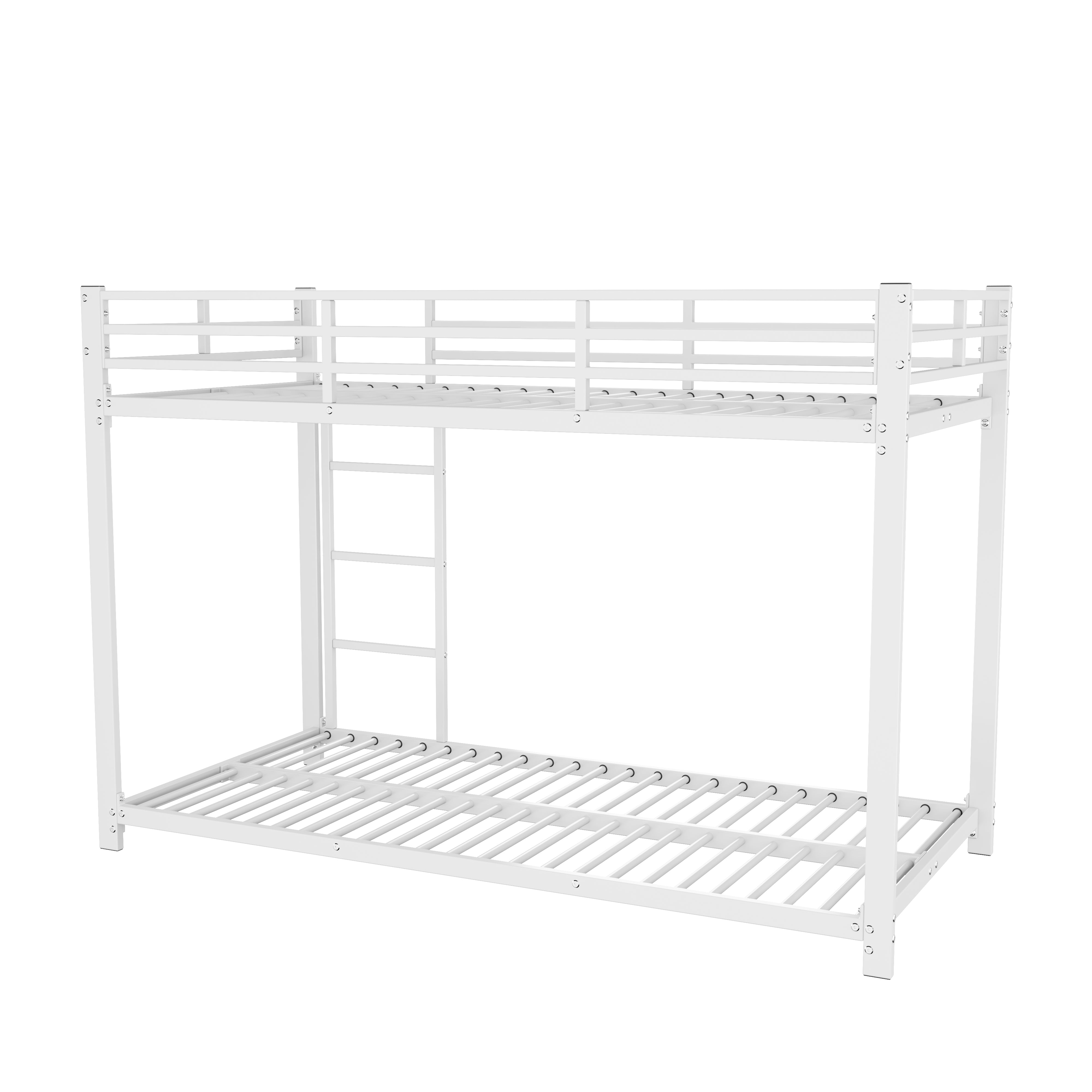 Children's Bunk Beds, Classic 90x200 Iron, White