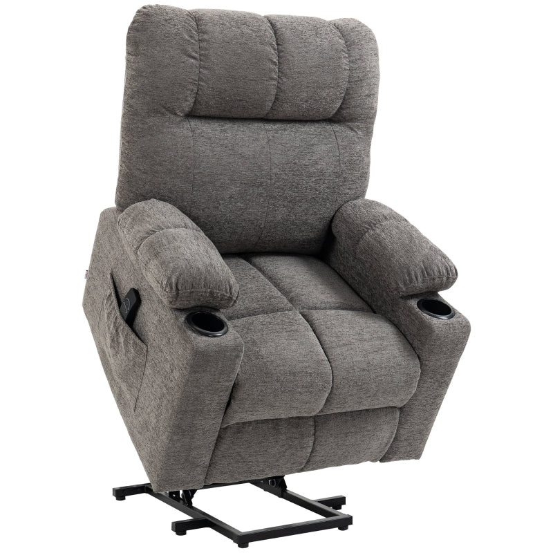 Electric Riser and Recliner Chair Power Lift with Remote Control, Grey