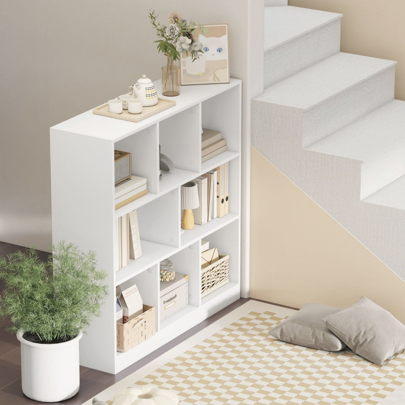 Bookcase Shelf, 8 Shelves, White