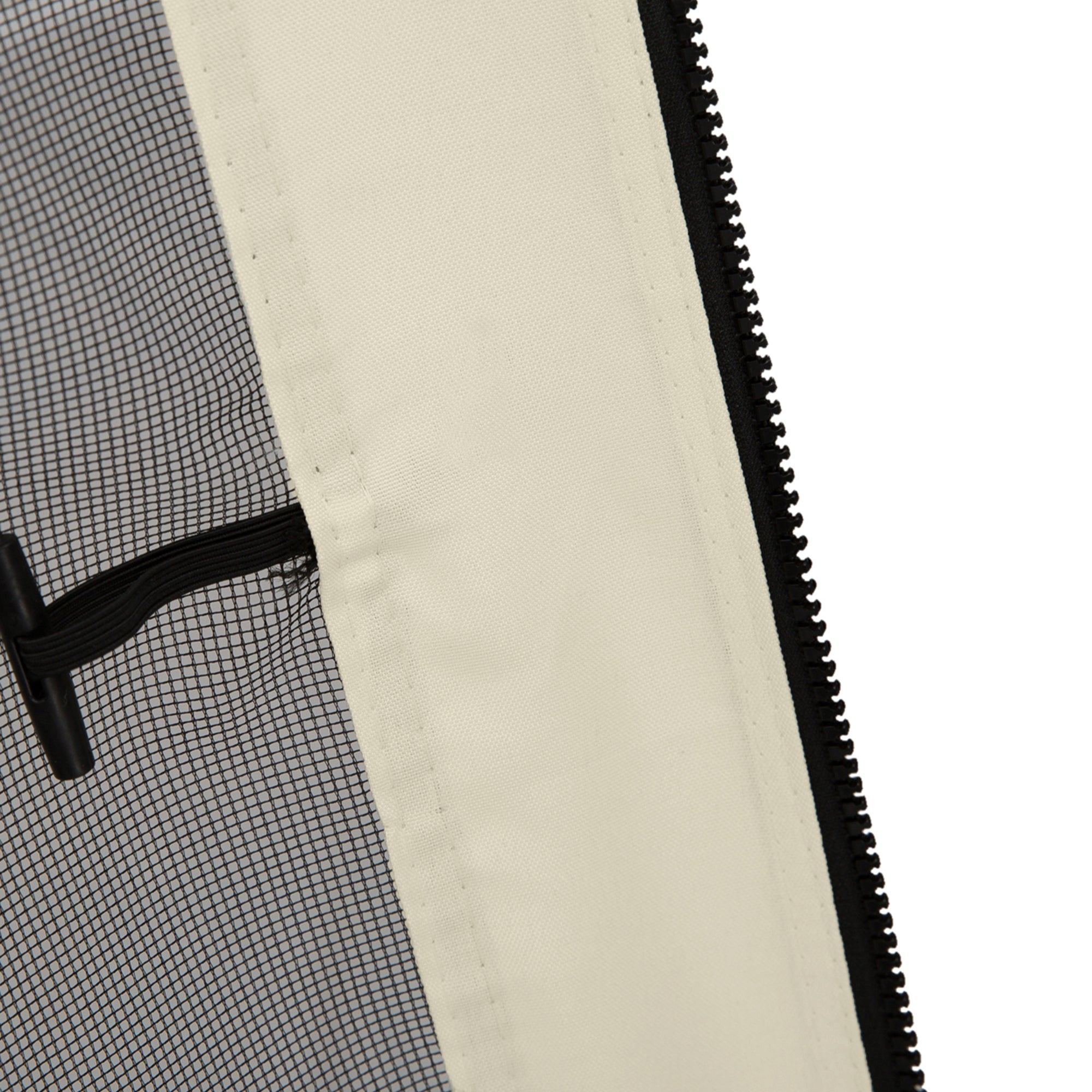 Mosquito Net Gazebo 3x3m 4 Side Panels Zipper Nylon Mesh Black