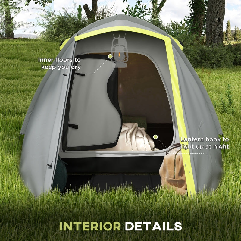 Two-Man Dome Tent Front Porch Green
