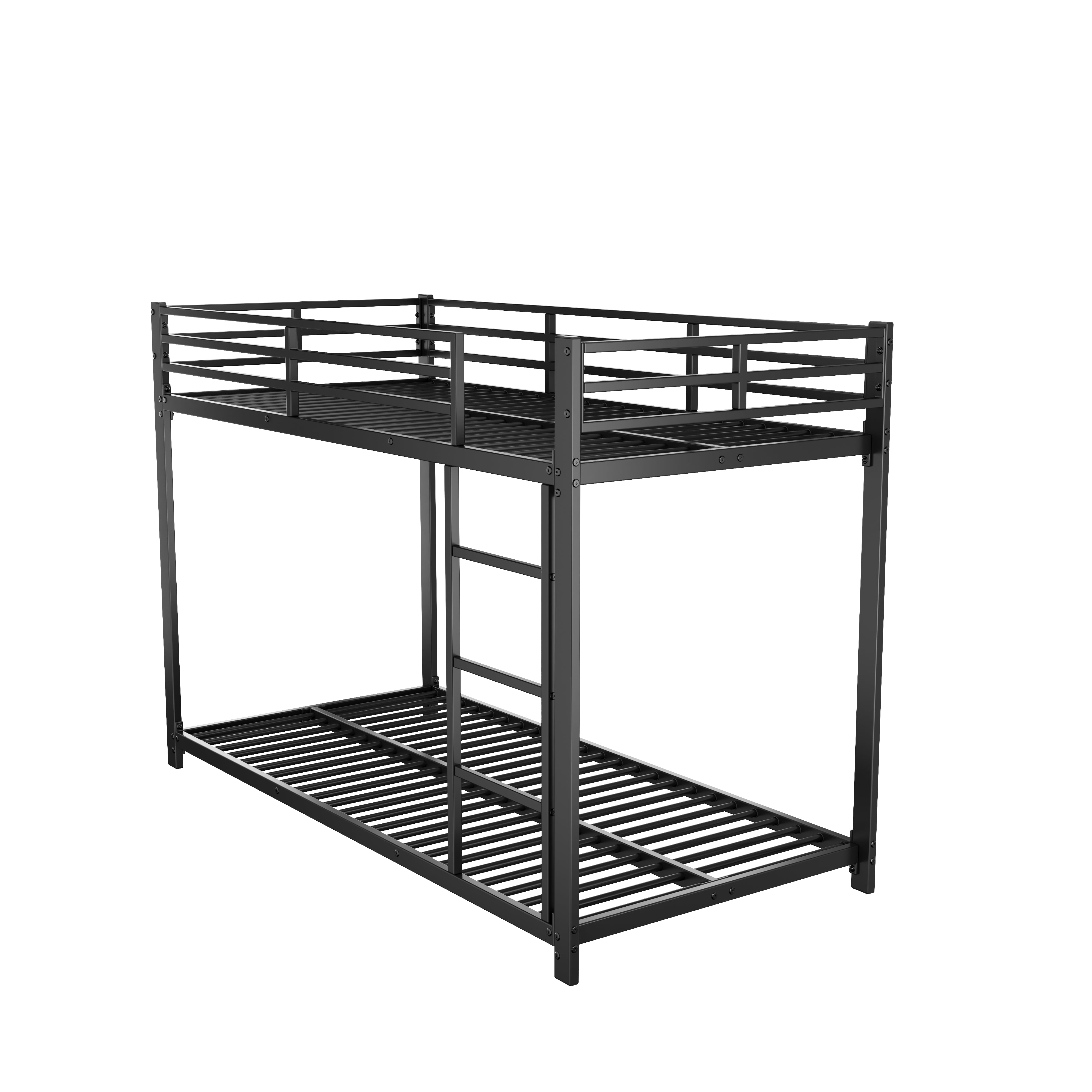 Bunk Bed 90x200 Classic Iron Frame - Black