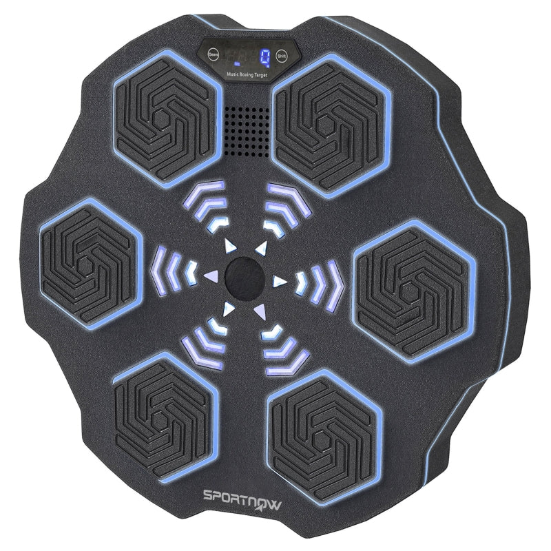 Music Boxing Machine, Bluetooth, 9 Speeds, Wall-Mounted, Black