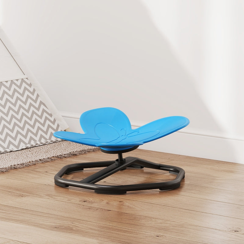 Sensory Swivel Chair, Balance and Coordination, Butterfly Shape, Blue