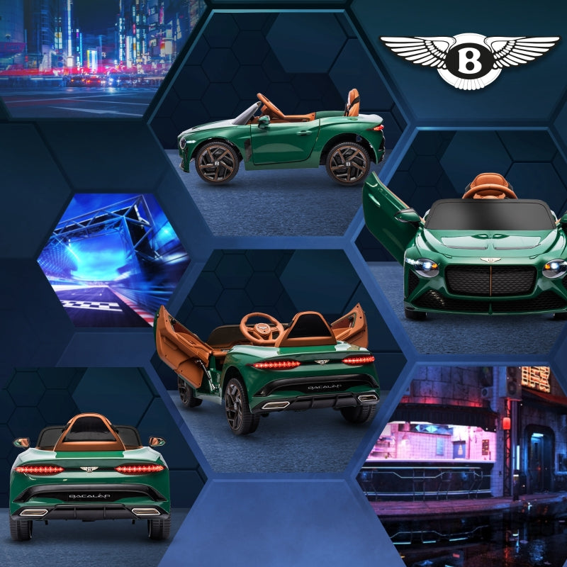 Bentley Bacalar 12V Electric Car with Remote Control, Green