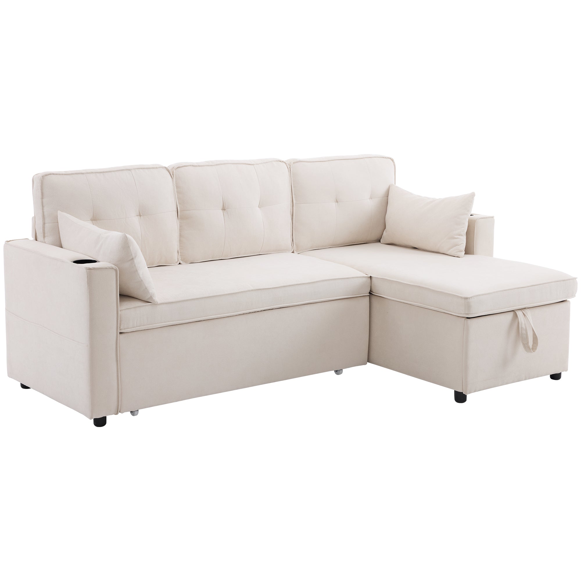 Chaise Longue Sofa, Parcel 2, Beige