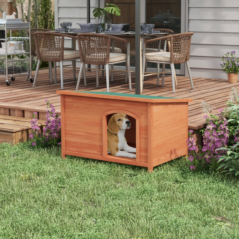 Doghouse XXL Wooden 100x65.5x68cm - Orange