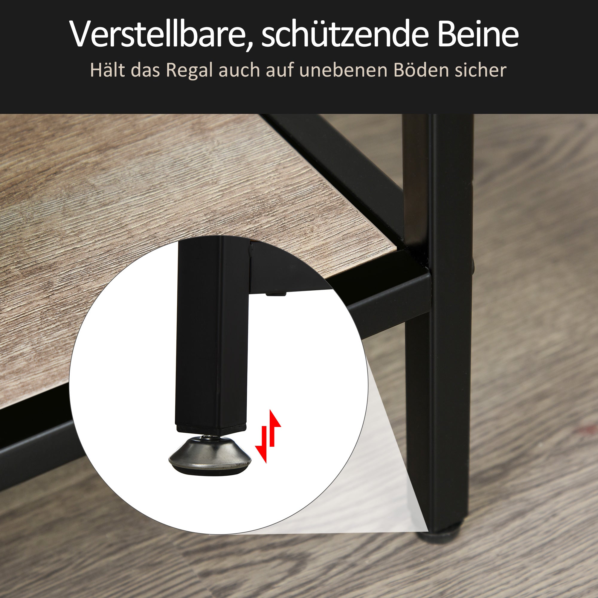 Freestanding Bookcase Industrial Style Sturdy 120x32x95cm Black Light Oak