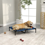 Dog Bed Outdoor Cat Bed, Metal & Oxford Fabric, Blue