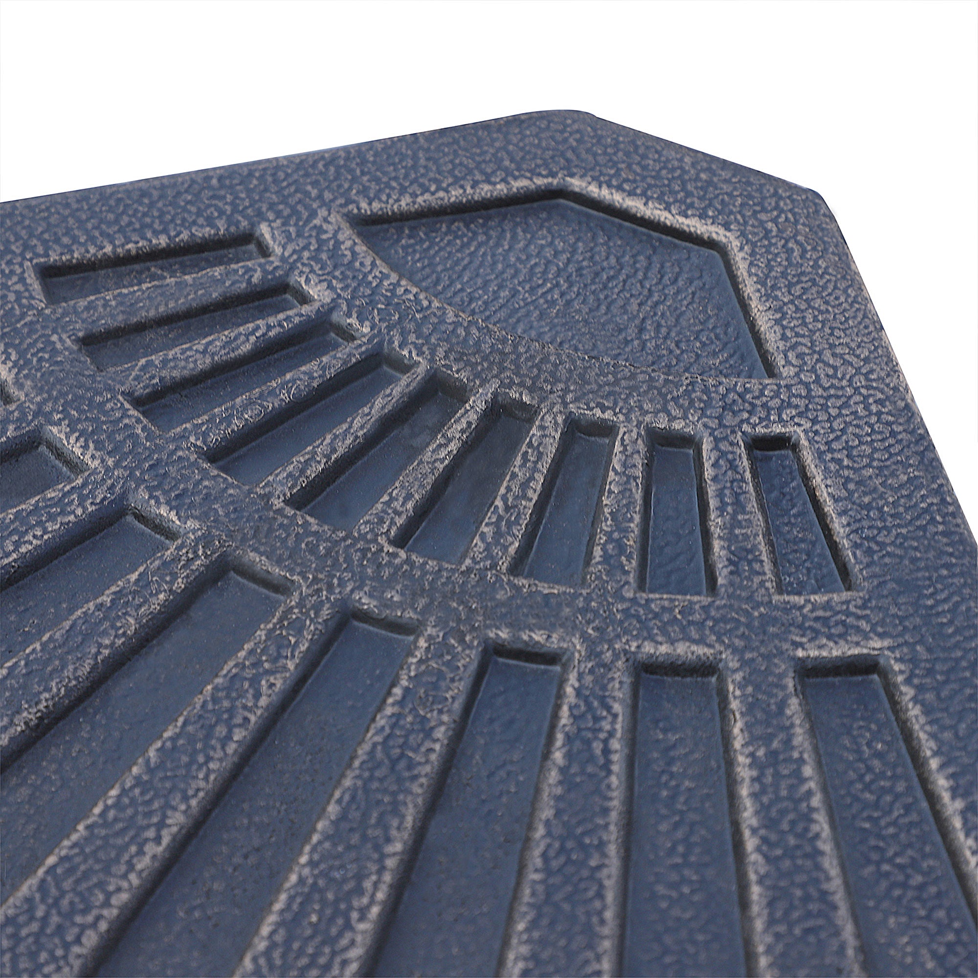 Parasol Stand Weights 2-Piece Set with Handle, Resin + Metal, Bronze