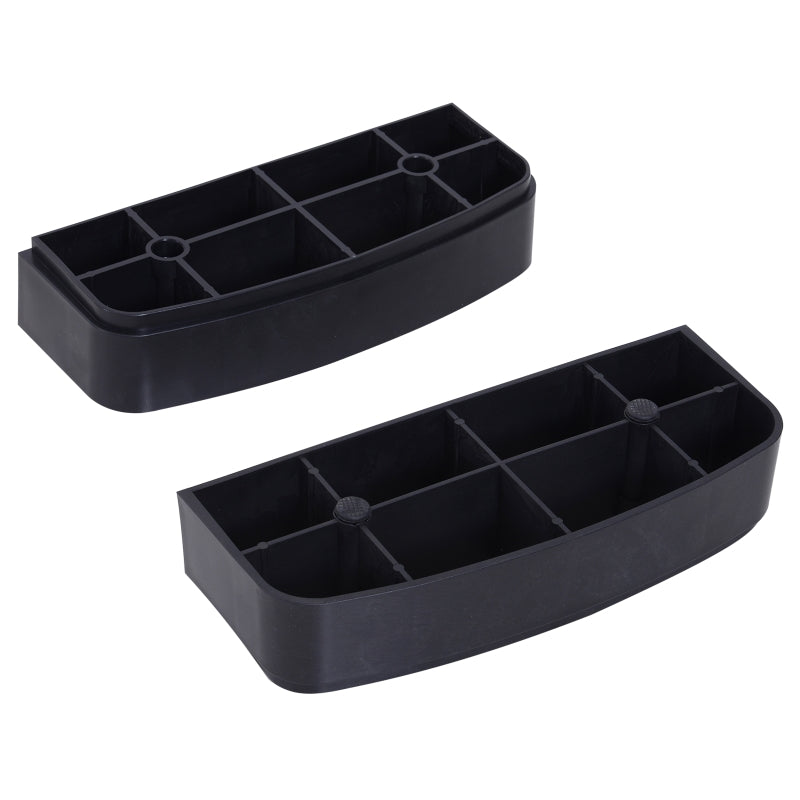 Step Board Aerobic, 2-Level Adjustable, Black Grey