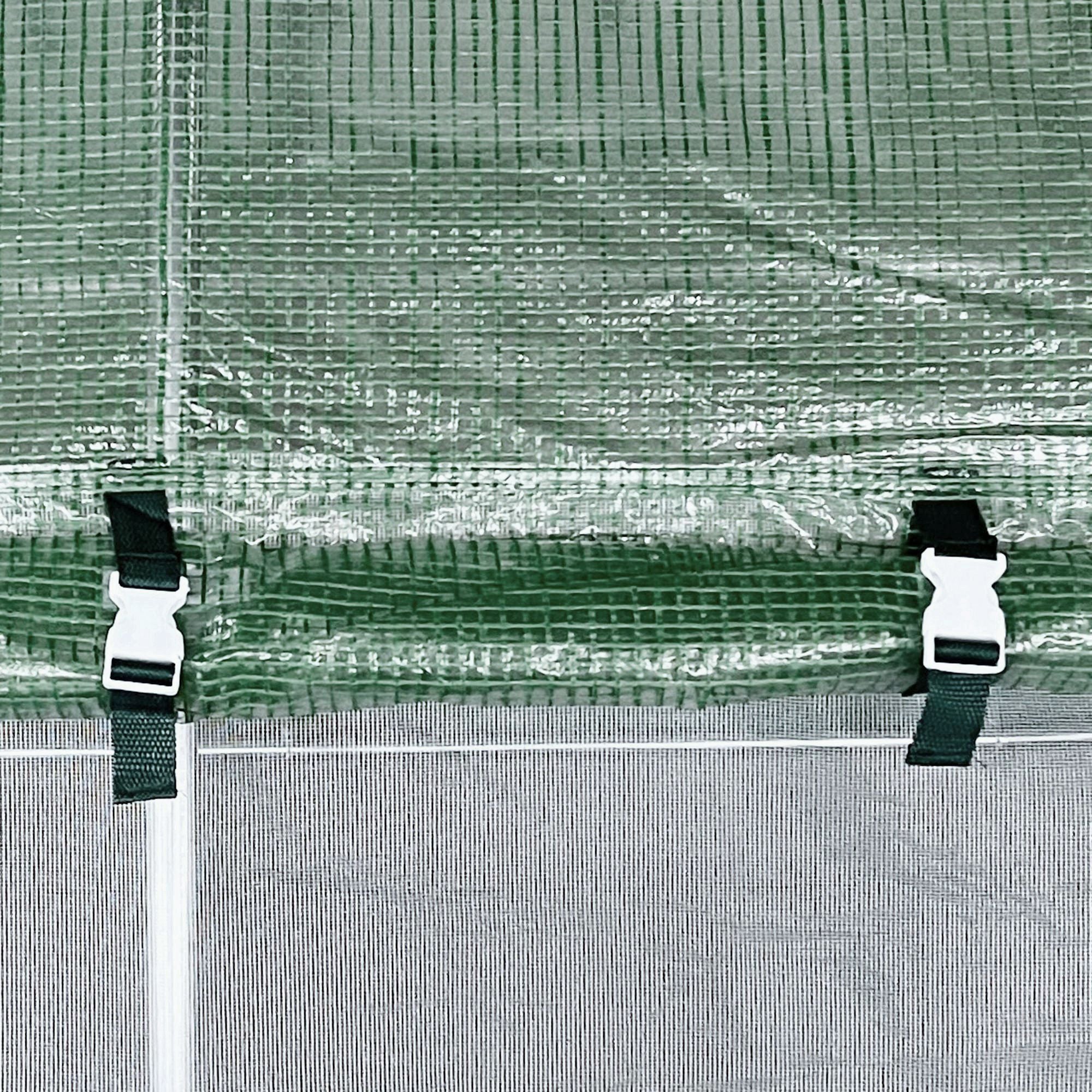 Reinforced Walk in Polytunnel Greenhouse 4x3x2m