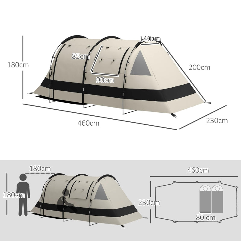 Four Man Two Room Blackout Tent, Khaki
