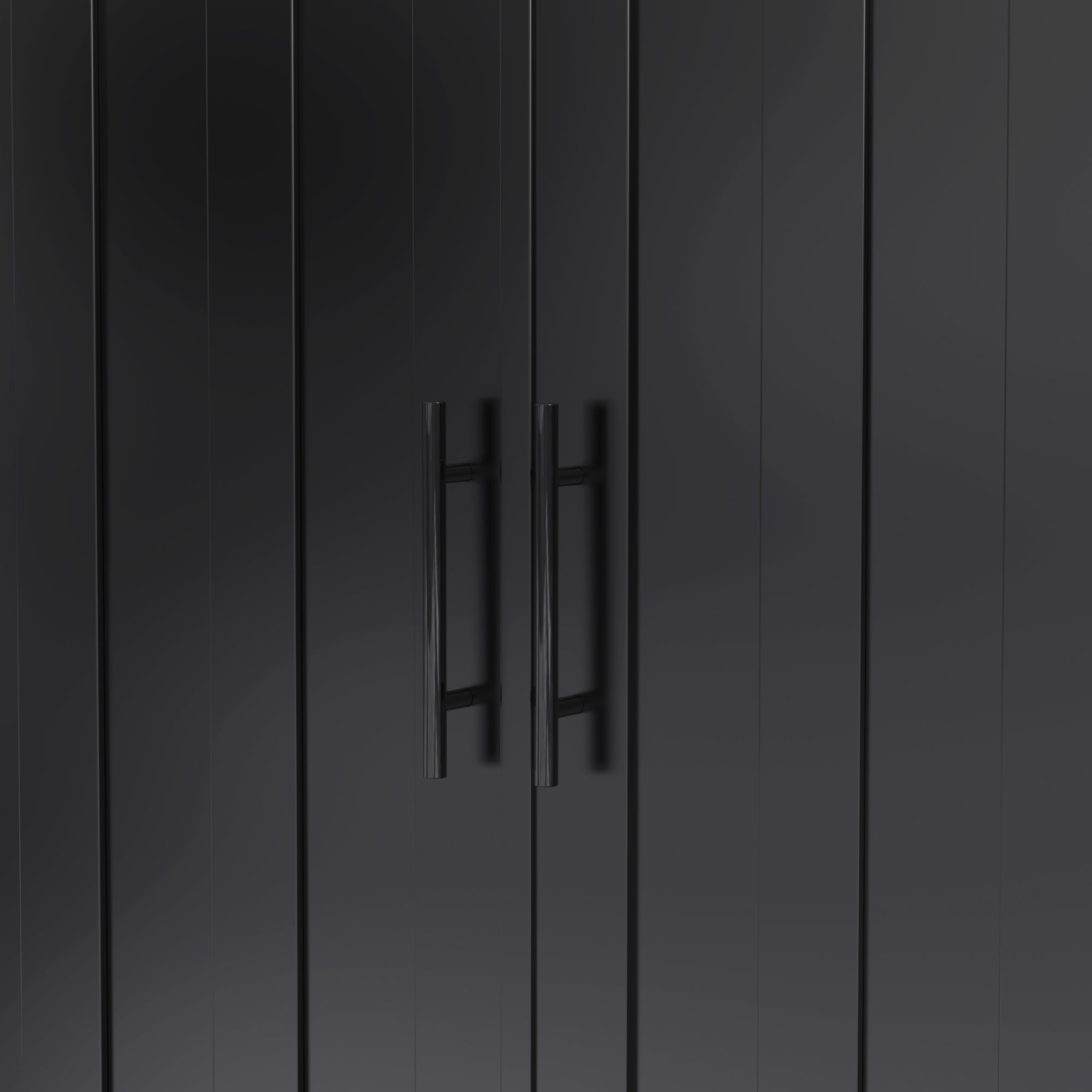 Kitchen Trolley with Foldable Extension and Storage Drawers, Black and Light Wood Look