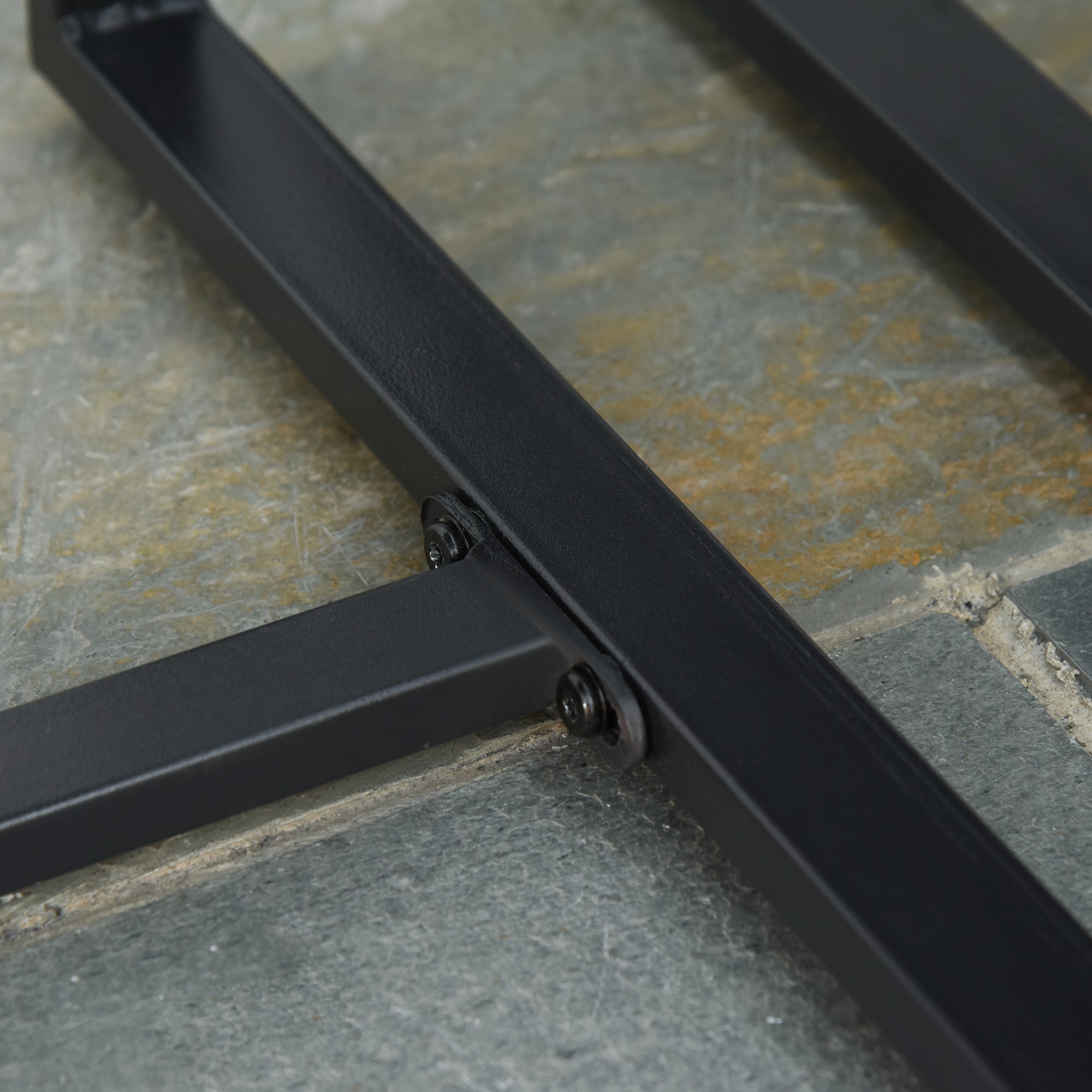 Polyrattan Balcony Set for 2 People, Weatherproof Cushions, Grey