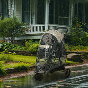 Dog Buggy 2 in 1, Foldable with Rain Cover, Khaki