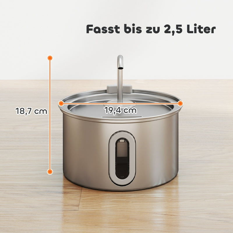 Cat Fountain 2.5L Quiet Pump LED Activated Carbon Filter