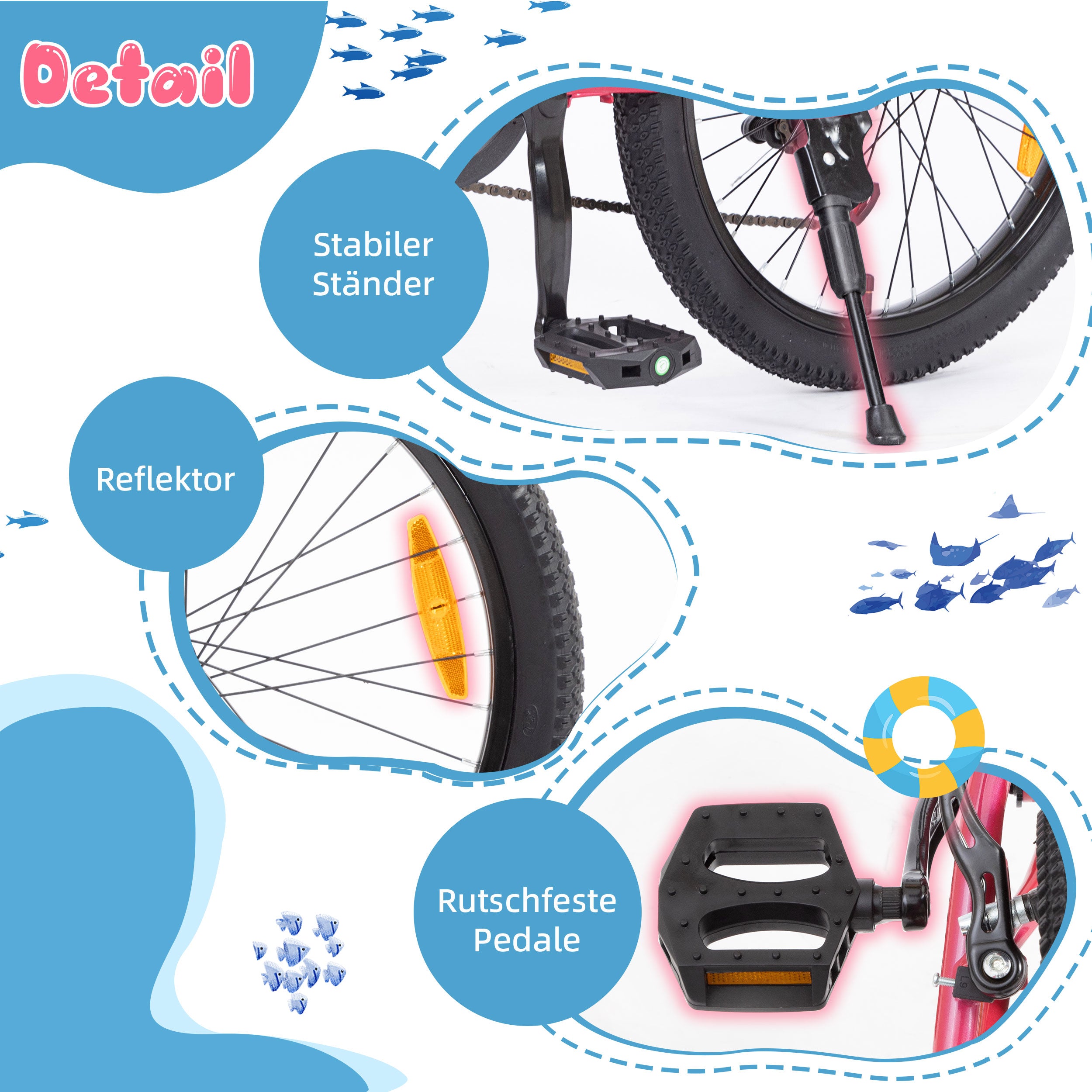 20-inch Children's Mountain Bike with 6-Speed Derailleur and V-Brakes, For Boys and Girls